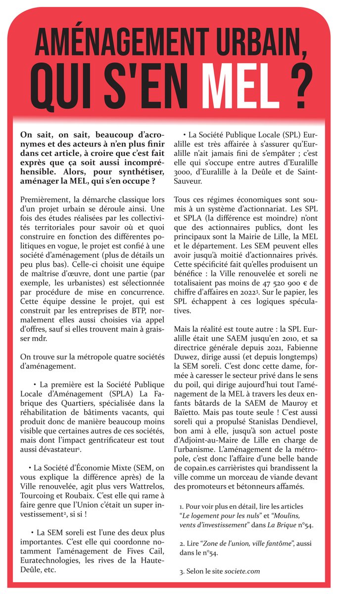 Encadré : Aménagement urbain, qui s'en MEL ?