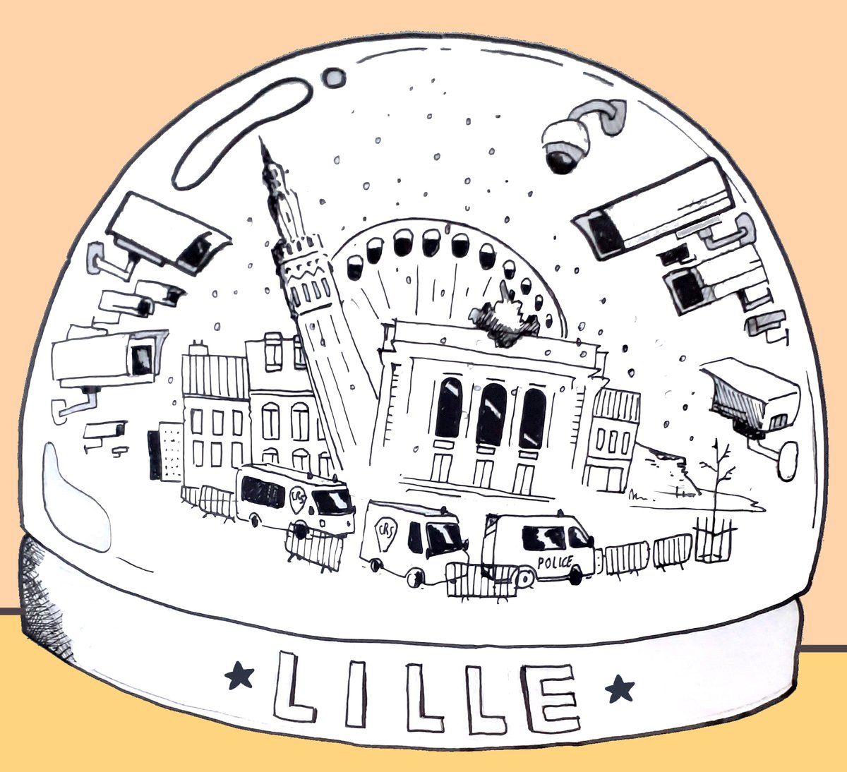 Boule à neige Lille Surveillance