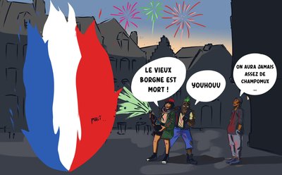 Fête pour la mort de Jean-Marie Lepen