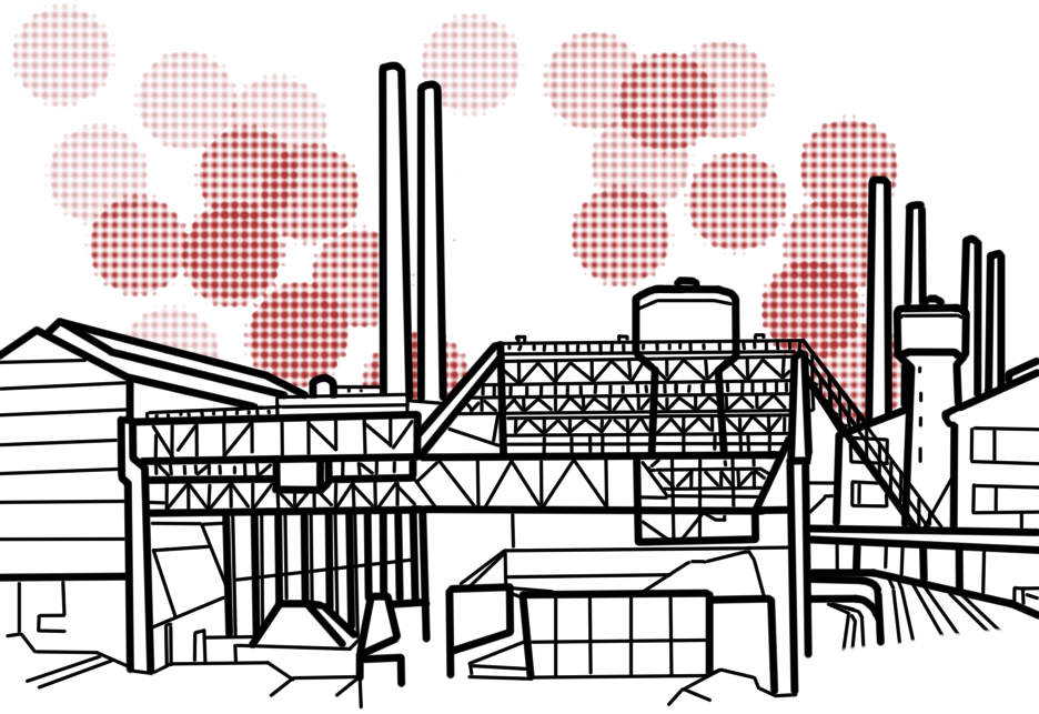 Illustration hauts-fourneaux Denain